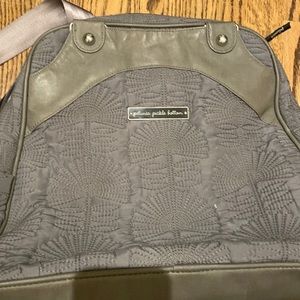 Grey petunia pickle bottom diaper bag / backpack